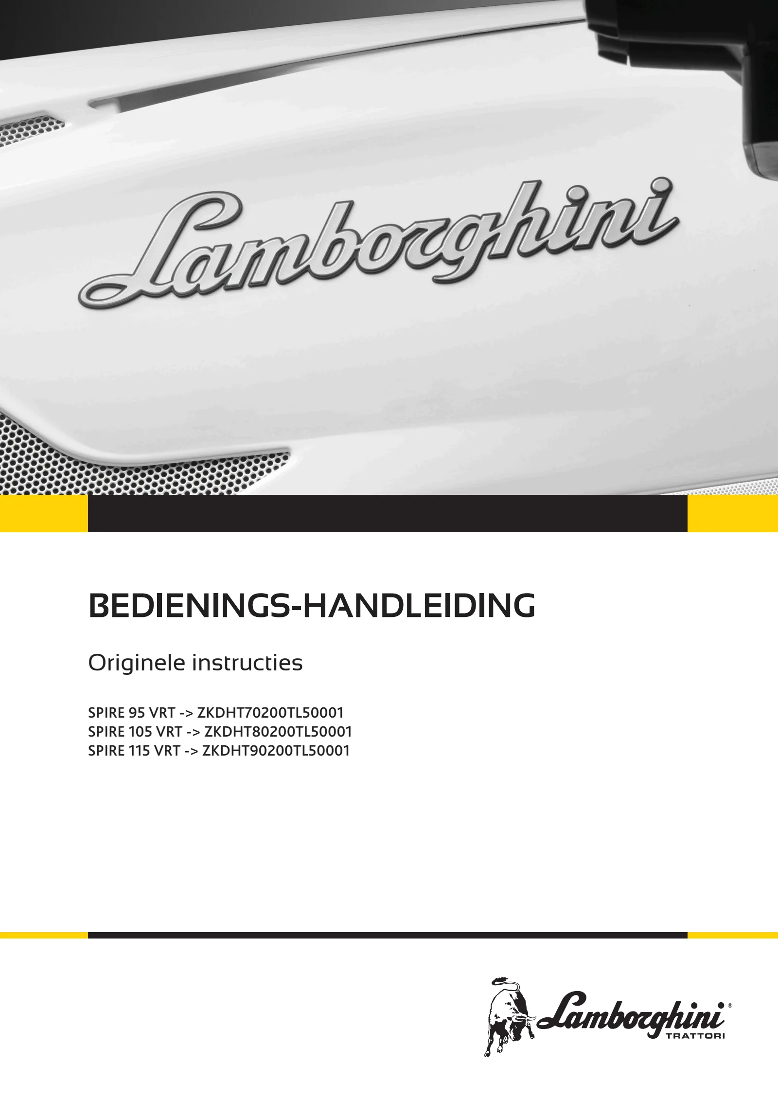 Bedieningshandleiding: SPIRE 95 VRT → ZKDHT70200TL50001