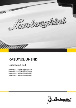 Kasutusjuhend: SPARK 160 → WSXJN60200LL10001 – manual cover
