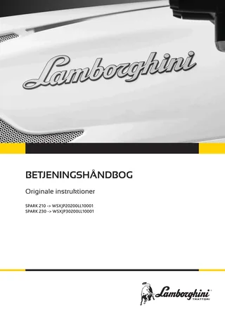 Betjeningshåndbog: SPARK 210 → WSXJP20200LL10001 – manual cover