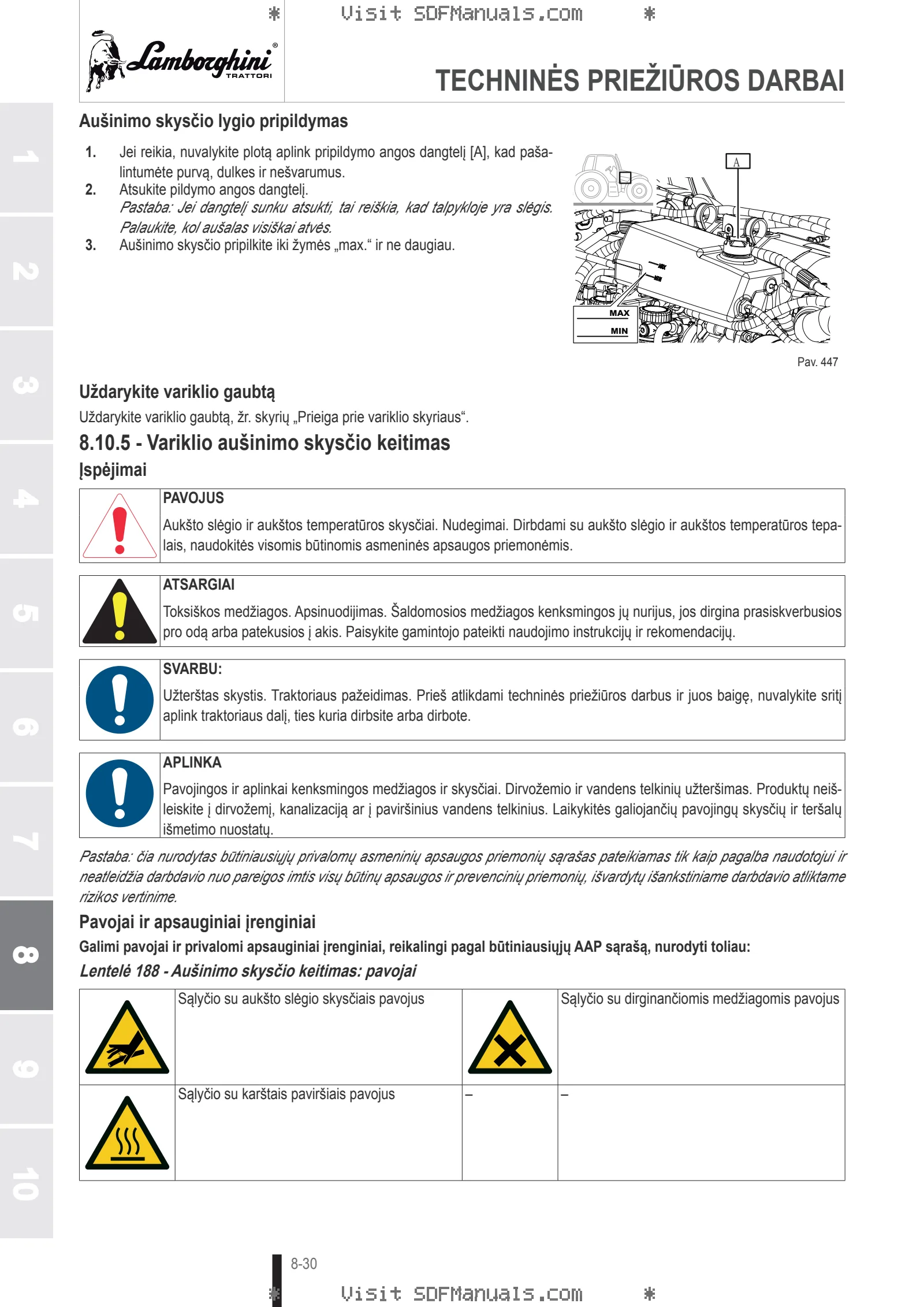 Operatoriaus vadovas: SPIRE S 80 → ZKDMD60200TL50001 – sample manual page 4