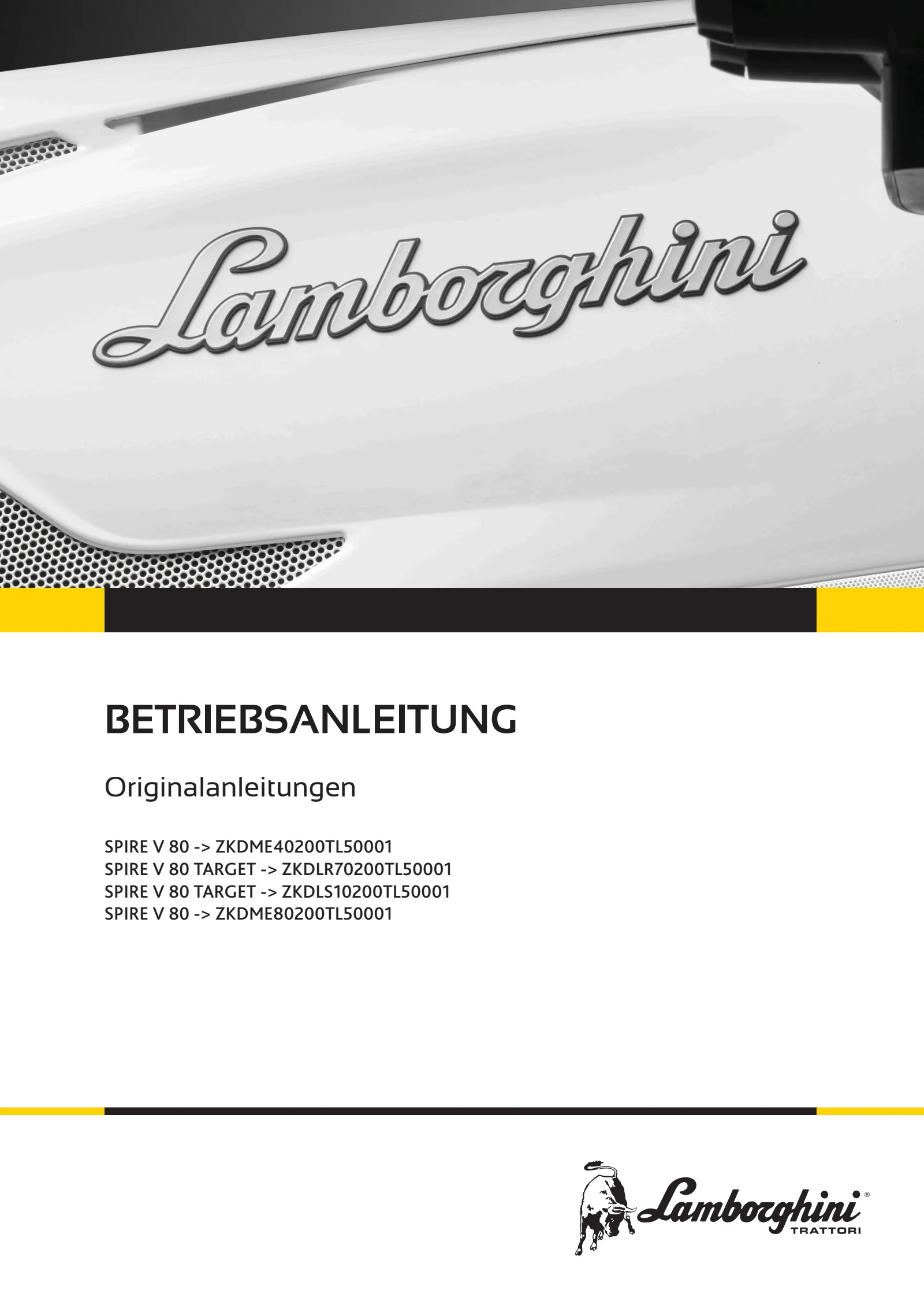 Betriebsanleitung: SPIRE V 80 → ZKDME40200TL50001