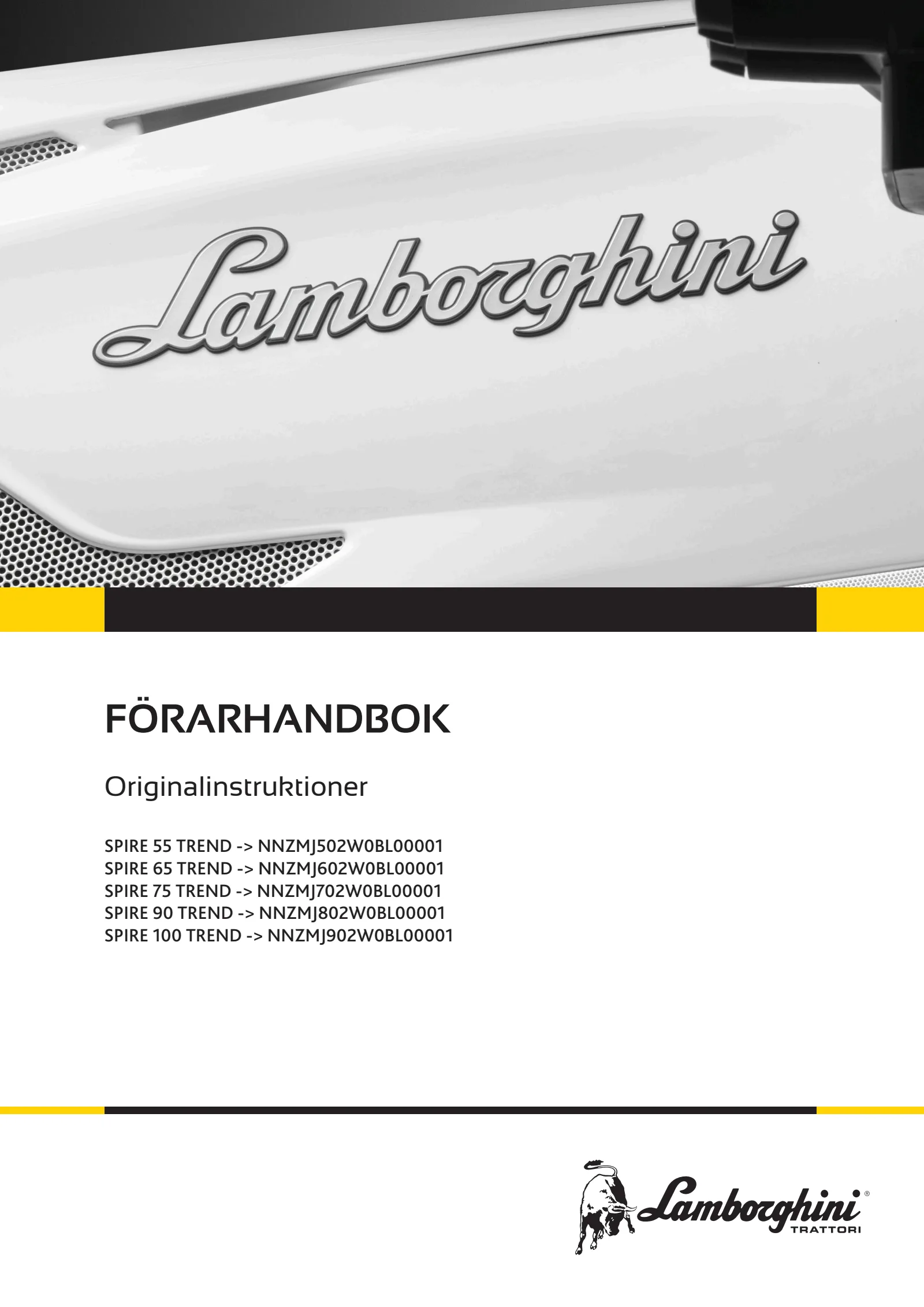 Förarhandbok: SPIRE 55 TREND → NNZMJ502W0BL00001