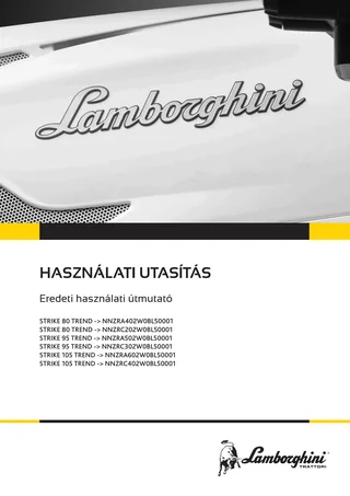 Használati utasítás: STRIKE 80 TREND → NNZRA402W0BL50001 – manual cover