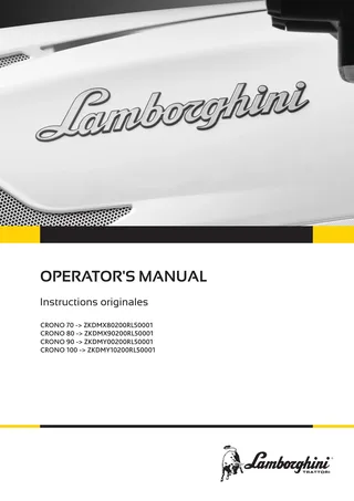Manuel d'utilisation: CRONO 70 → ZKDMX80200RL50001 – manual cover