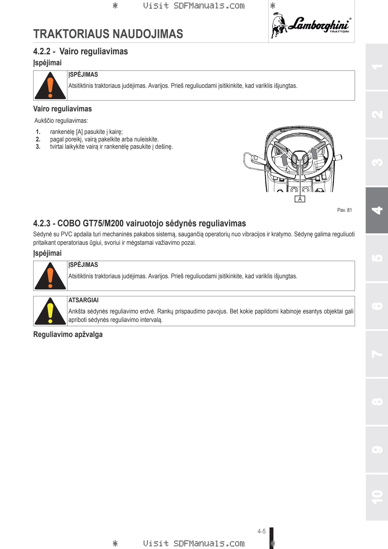 Operatoriaus vadovas: CRONO 70 → ZKDMX80200RL50001 – sample manual page 1