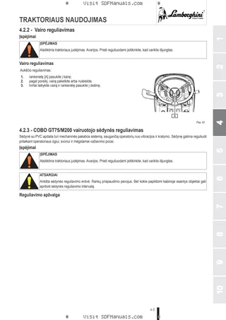 Operatoriaus vadovas: CRONO 70 → ZKDMX80200RL50001 – sample manual page 1
