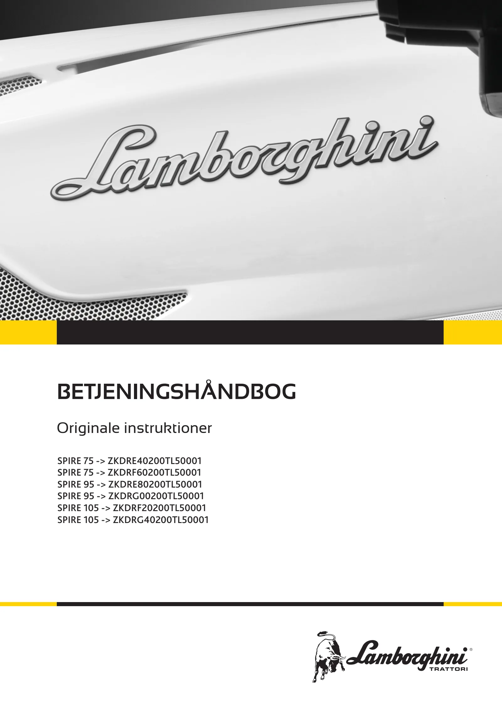 Betjeningshåndbog: SPIRE 75 → ZKDRE40200TL50001