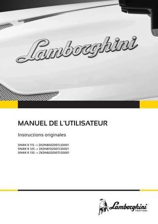 Manuel de l'utilisateur: SPARK R 115 → ZKDNB00200TL50001 – manual cover