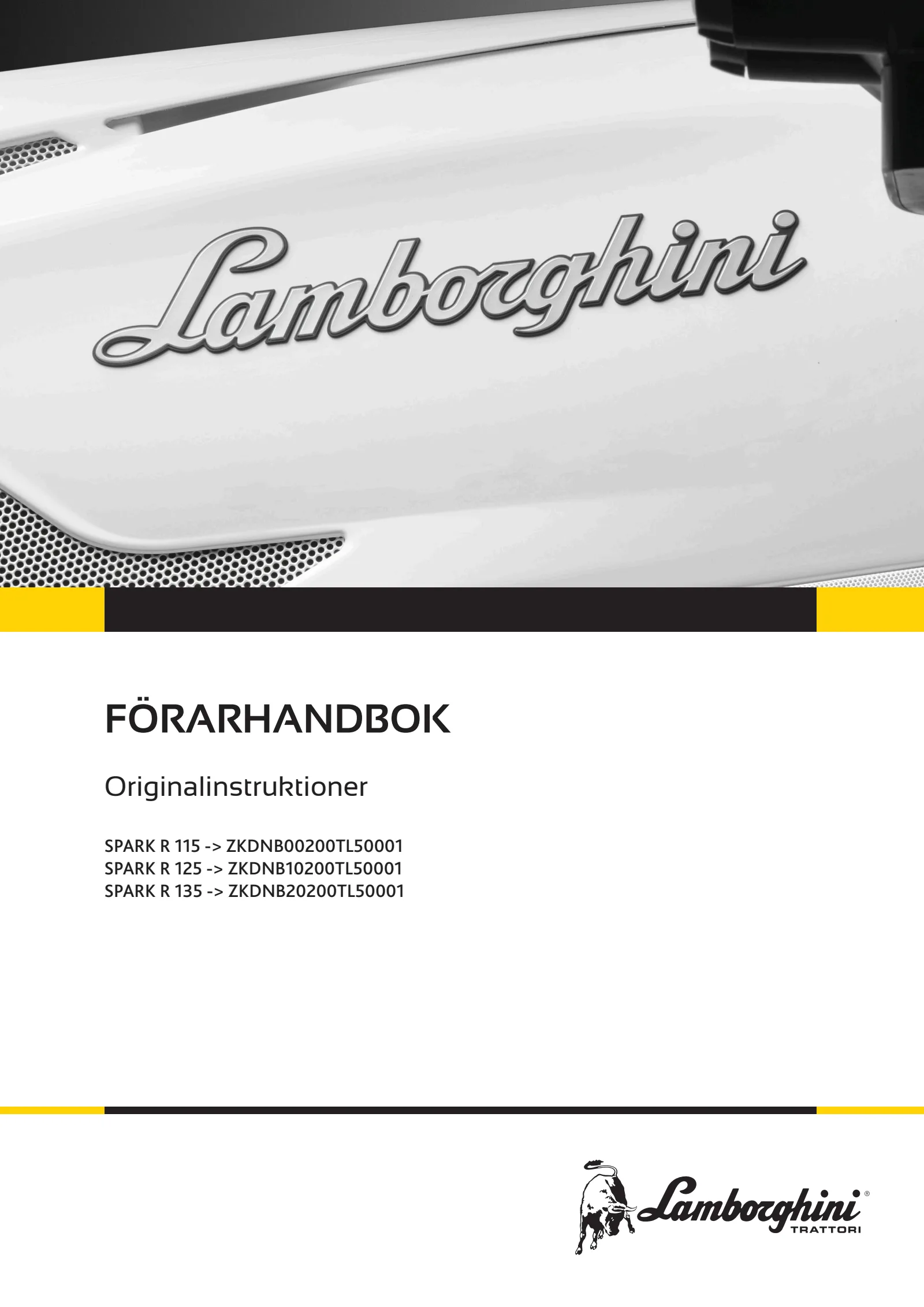 Förarhandbok: SPARK R 115 → ZKDNB00200TL50001