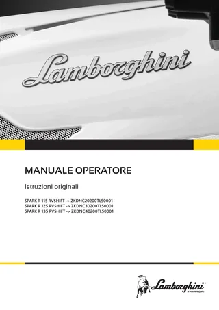 Manuale operatore: SPARK R 115 RVSHIFT → ZKDNC20200TL50001 – manual cover