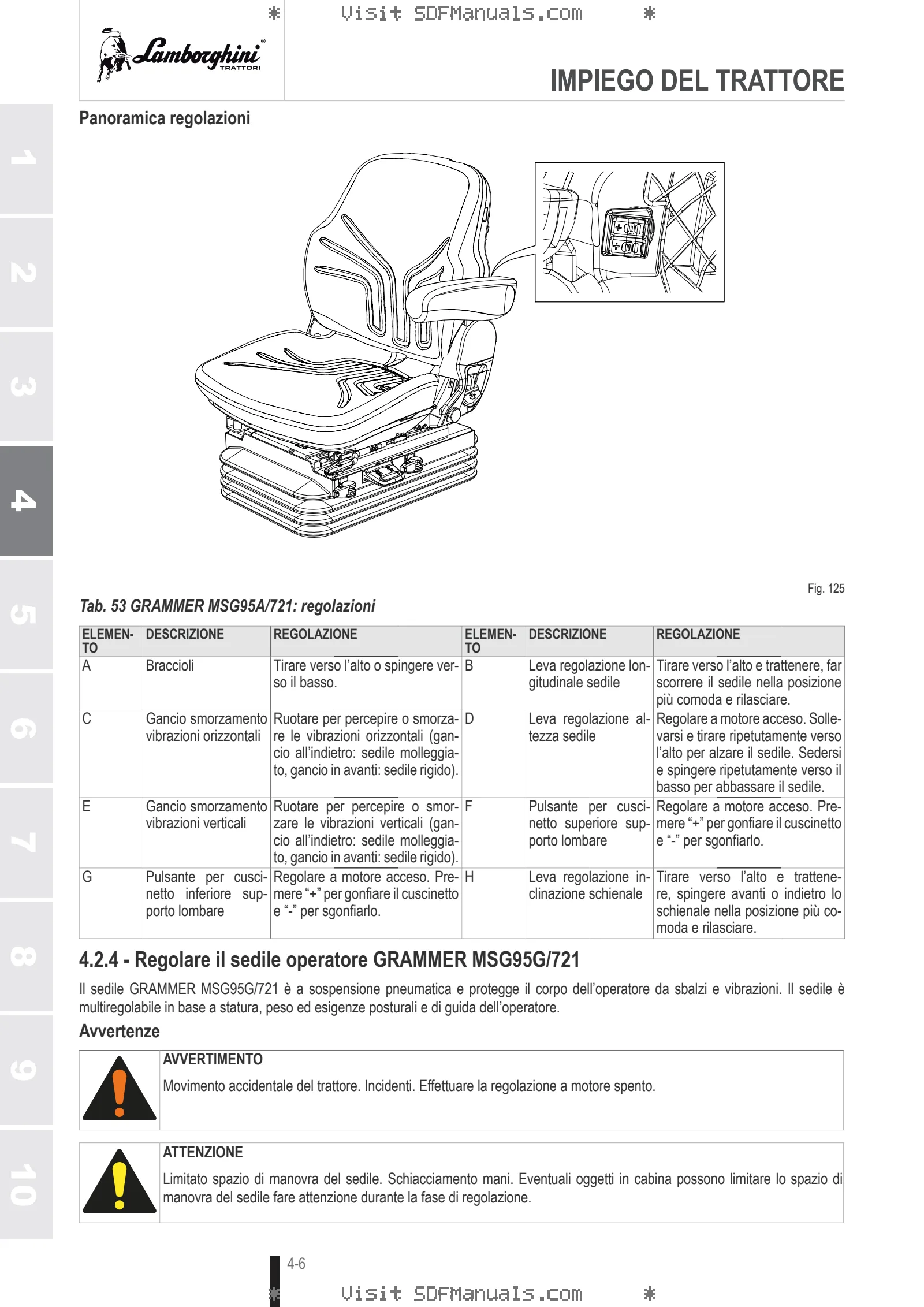 Manuale operatore: SPARK R 115 VRT → ZKDND10200TL50001 – sample manual page 1