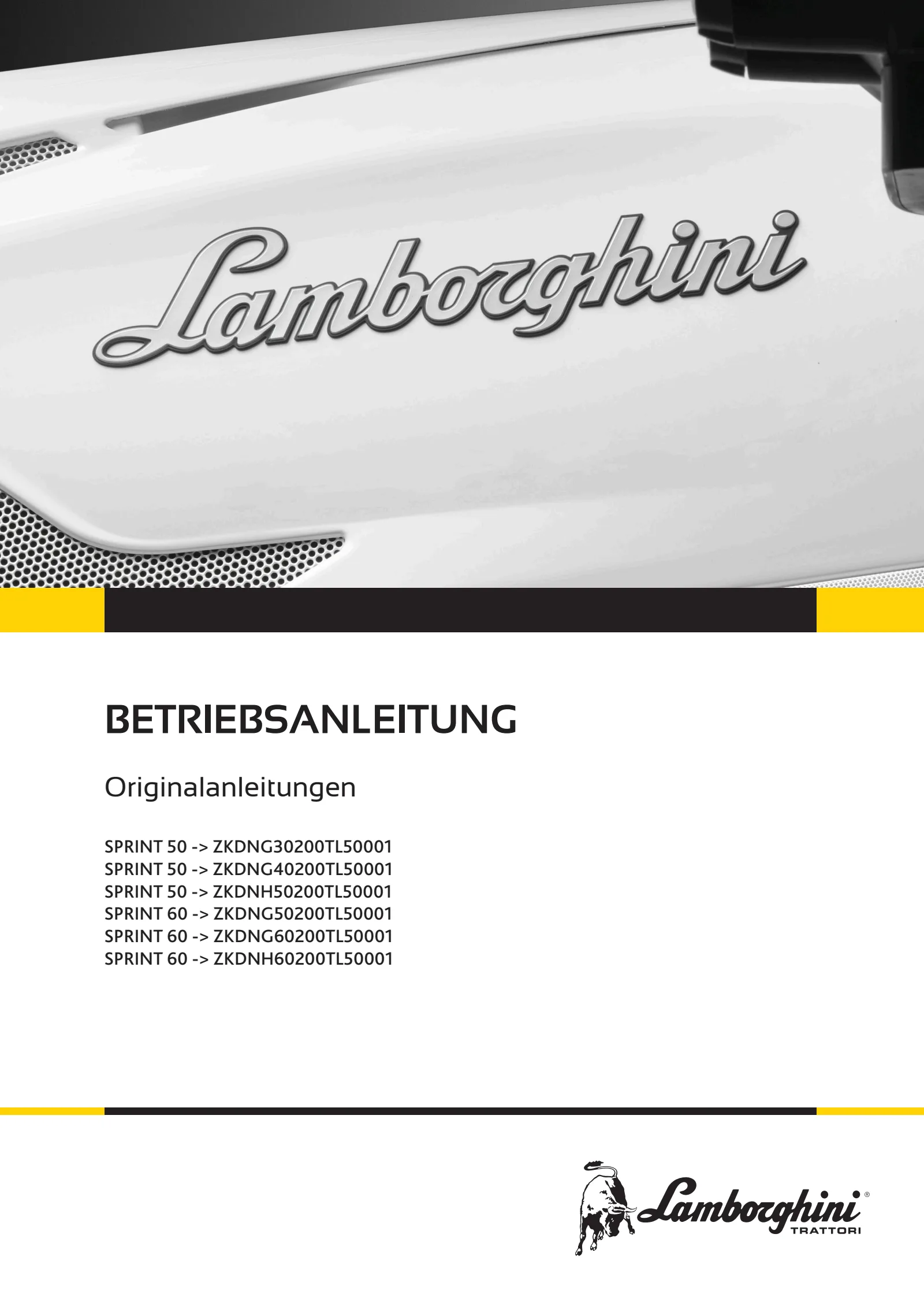 Betriebsanleitung: SPRINT 50 → ZKDNG30200TL50001