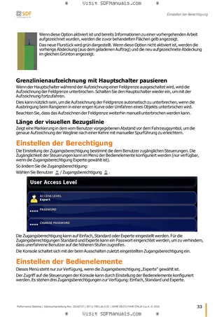 Betriebsanleitung: Performance Steering – sample manual page 1