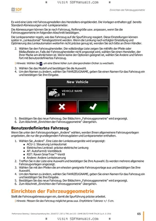 Betriebsanleitung: Performance Steering – sample manual page 2