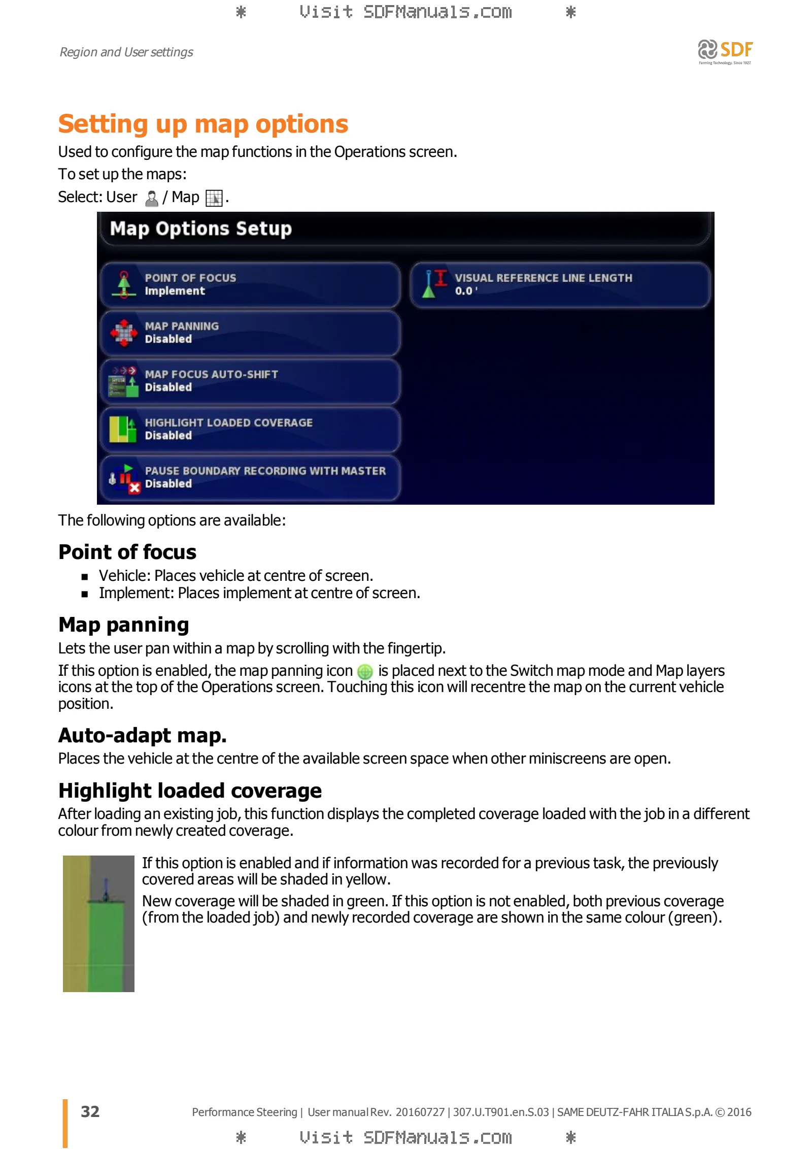 Operator's manual: Performance Steering – sample manual page 1