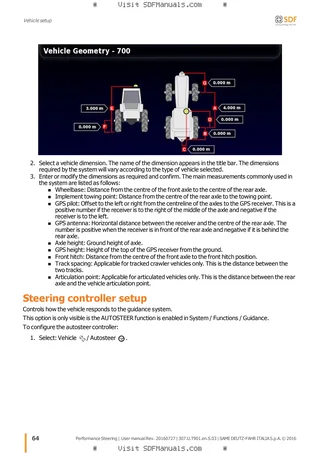 Operator's manual: Performance Steering – sample manual page 2