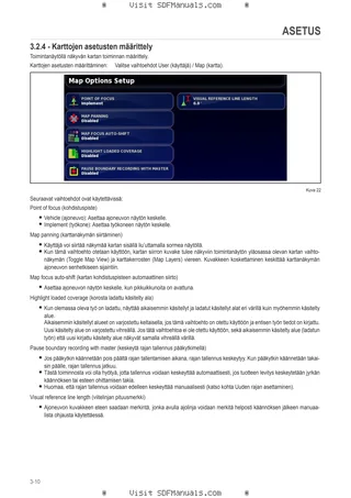 Käyttäjän opas: Performance Steering – sample manual page 1