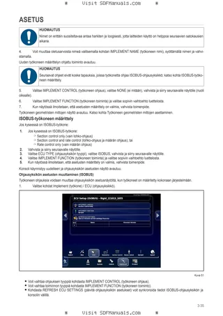 Käyttäjän opas: Performance Steering – sample manual page 2