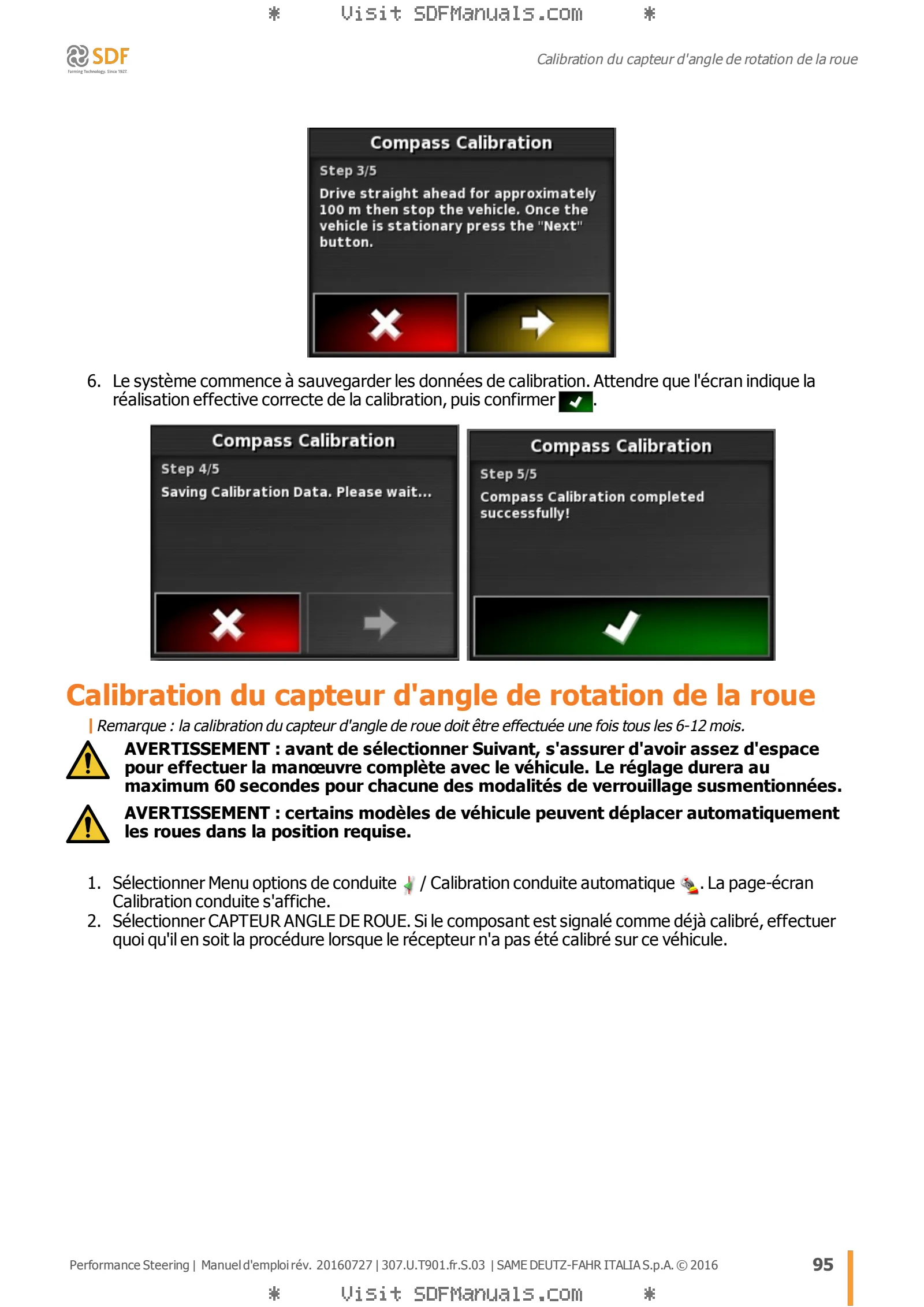 Manuel de l'utilisateur: Performance Steering – sample manual page 3