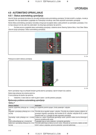 Priručnik za rukovatelja: Performance Steering – sample manual page 4