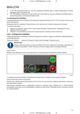 Használati utasítás: Performance Steering – sample manual page 2
