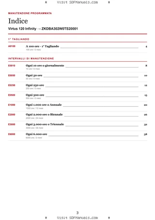 Manutenzione programmata: Virtus 120 Infinity → ZKDBA302W0TS20001 – maintenance schedule sample