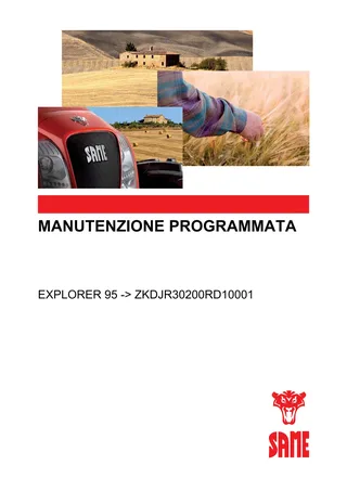Manutenzione programmata: EXPLORER 95 → ZKDJR30200RD10001 – maintenance schedule cover