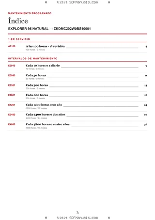 Mantenimiento programado: EXPLORER 95 NATURAL → ZKDMC202W0BS10001 – maintenance schedule sample