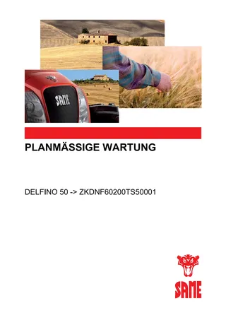 Planmäßige Wartung: DELFINO 50 → ZKDNF60200TS50001 – maintenance schedule cover