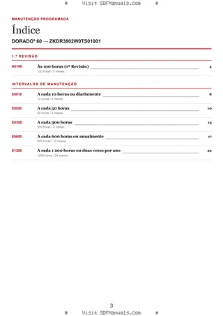 Manutenção programada: DORADO³ 60 → ZKDR3802W0TS01001 – maintenance schedule sample