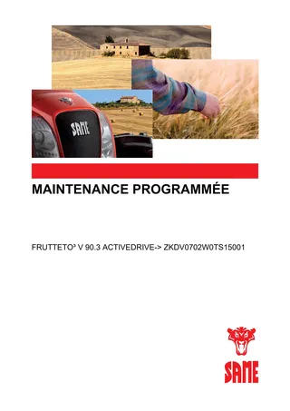 Maintenance programmée: FRUTTETO³ V 90.3 ACTIVEDRIVE → ZKDV0702W0TS15001 – maintenance schedule cover
