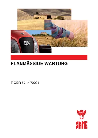 Planmäßige Wartung: Tiger 50 → 70001 – maintenance schedule cover