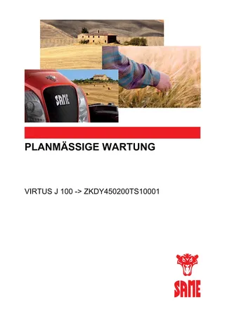 Planmäßige Wartung: Virtus J 100 → ZKDY450200TS10001 – maintenance schedule cover