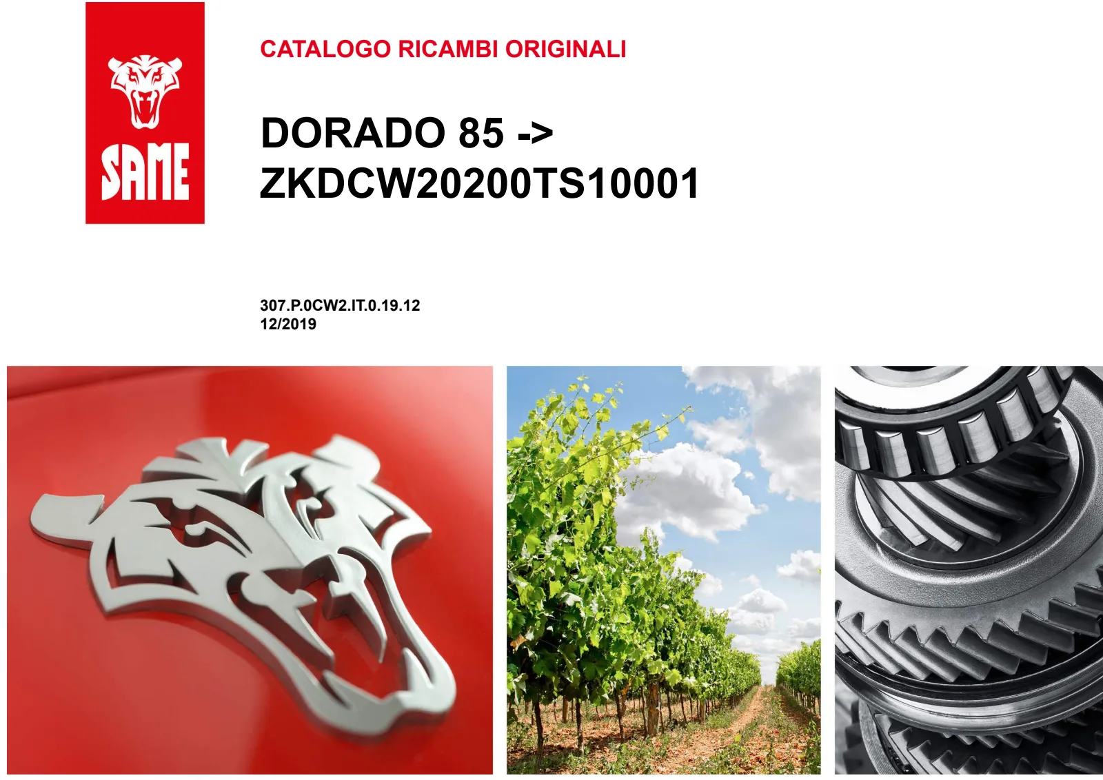 Catalogo ricambi: DORADO 85 → ZKDCW20200TS10001