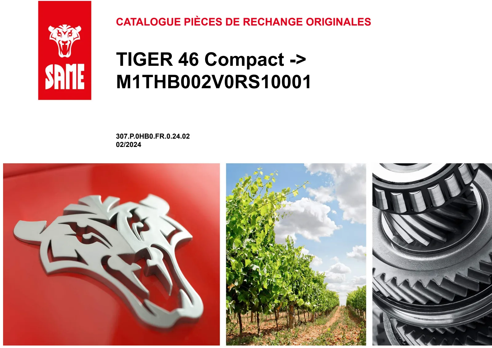 Catalogue de pièces détachées: TIGER 46 Compact → M1THB002V0RS10001