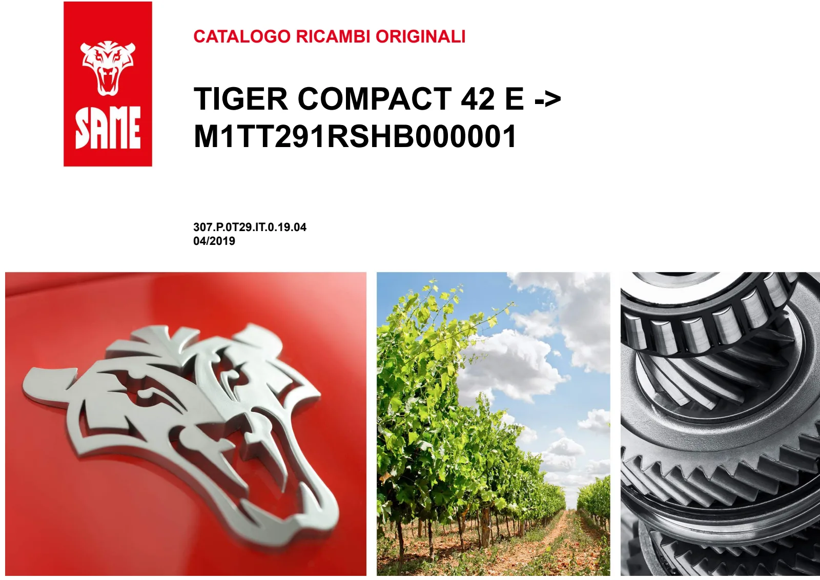 Catalogo ricambi: TIGER COMPACT 42 E → M1TT291RSHB000001