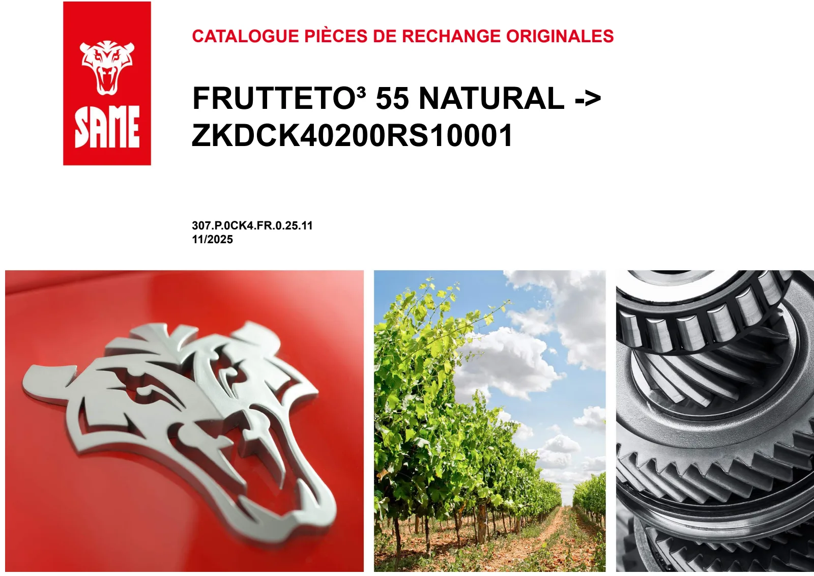 Catalogue de pièces détachées: FRUTTETO³ 55 NATURAL → ZKDCK40200RS10001