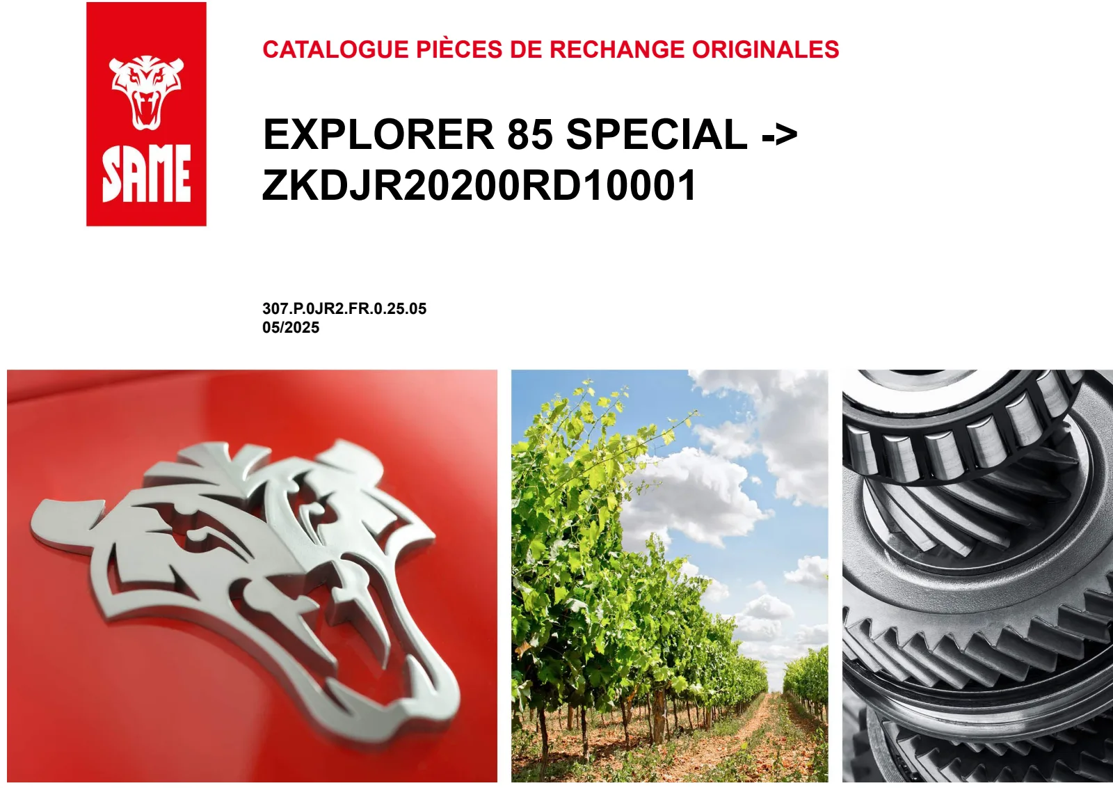Catalogue de pièces détachées: EXPLORER 85 → ZKDJR20200RD10001