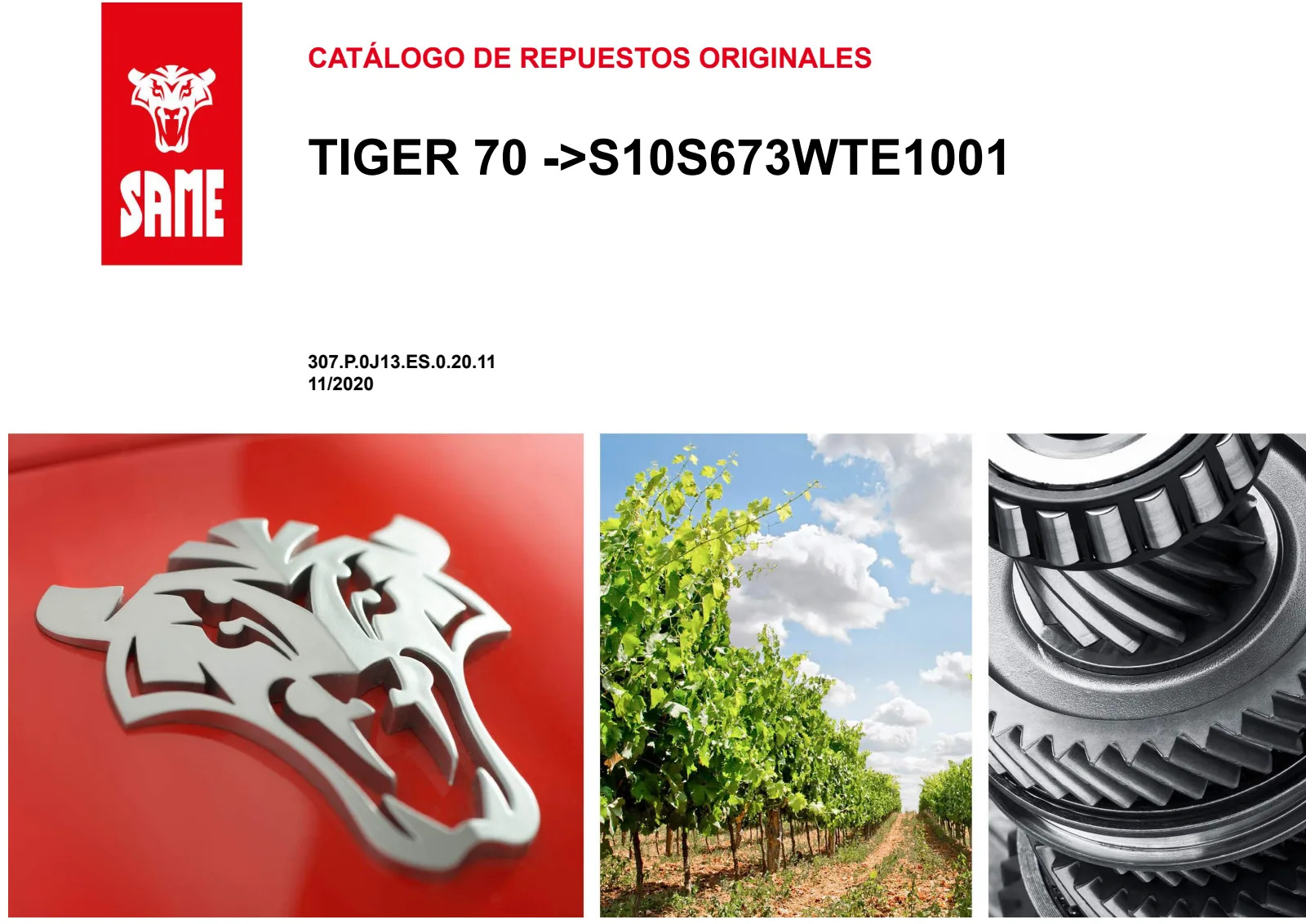 Catálogo de repuestos: TIGER 70 → S10S673WTE1001