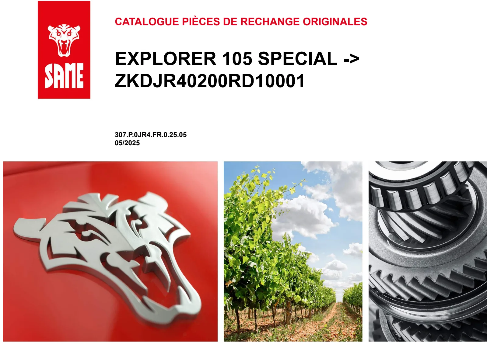 Catalogue de pièces détachées: EXPLORER 105 → ZKDJR40200RD10001