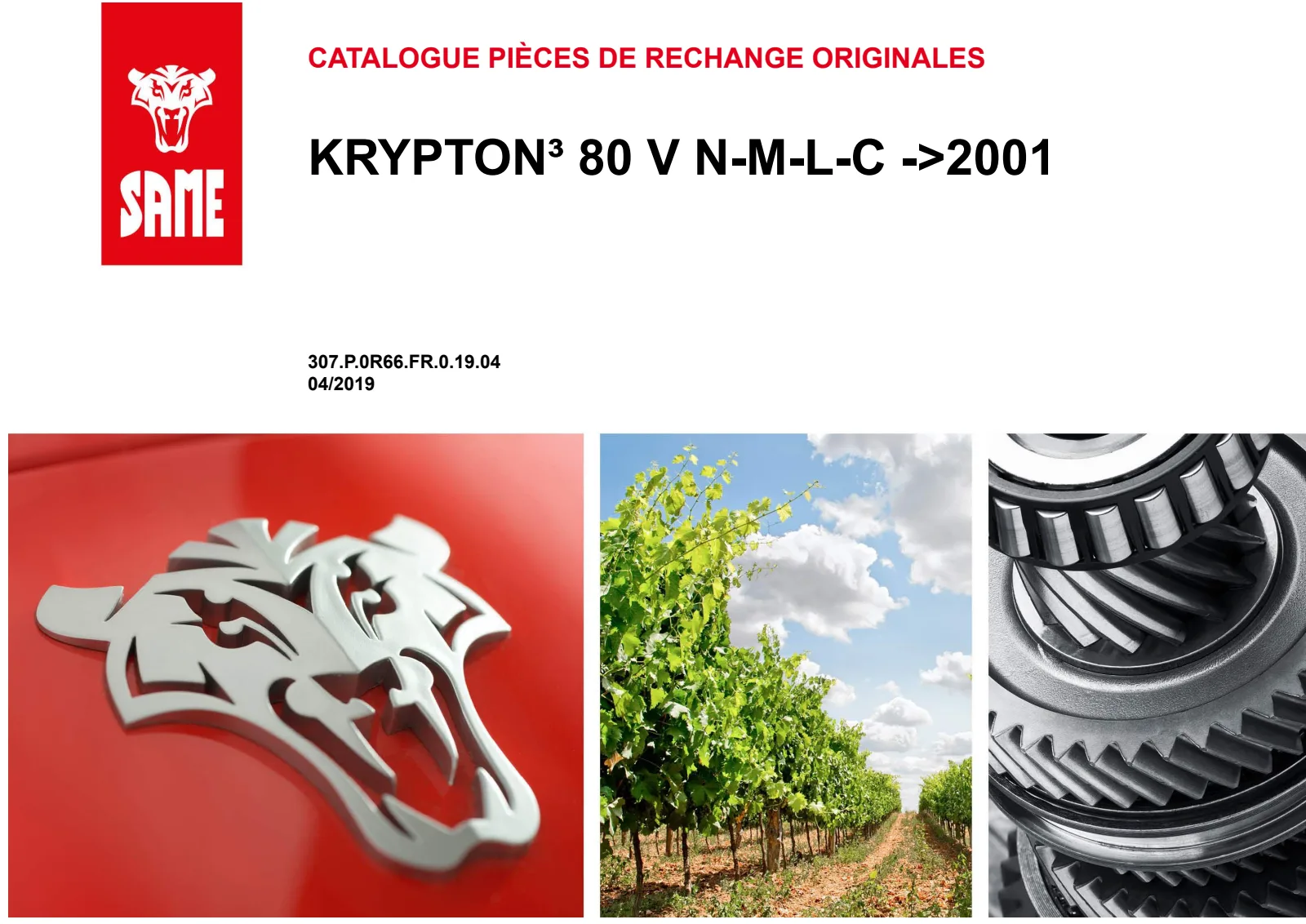 Catalogue de pièces détachées: KRYPTON³ V N-M-L-C → ZKDR66..C0TS2001 / 3001