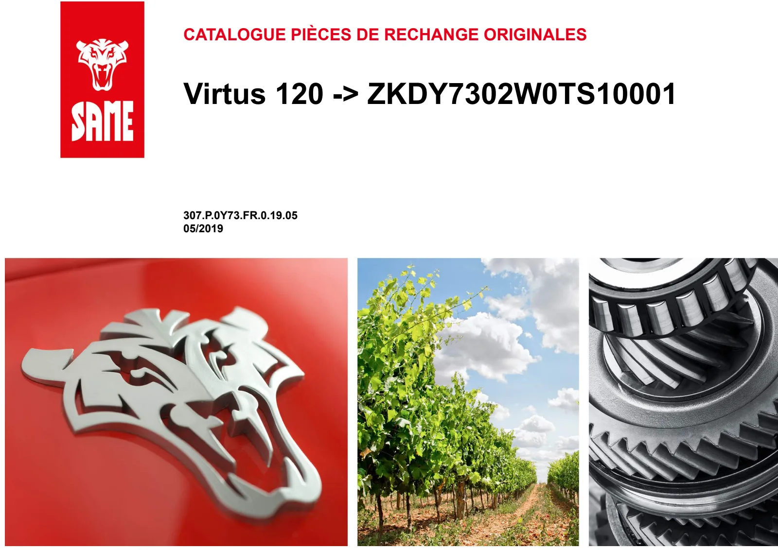 Catalogue de pièces détachées: Virtus 120 → ZKDY7302W0TS10001