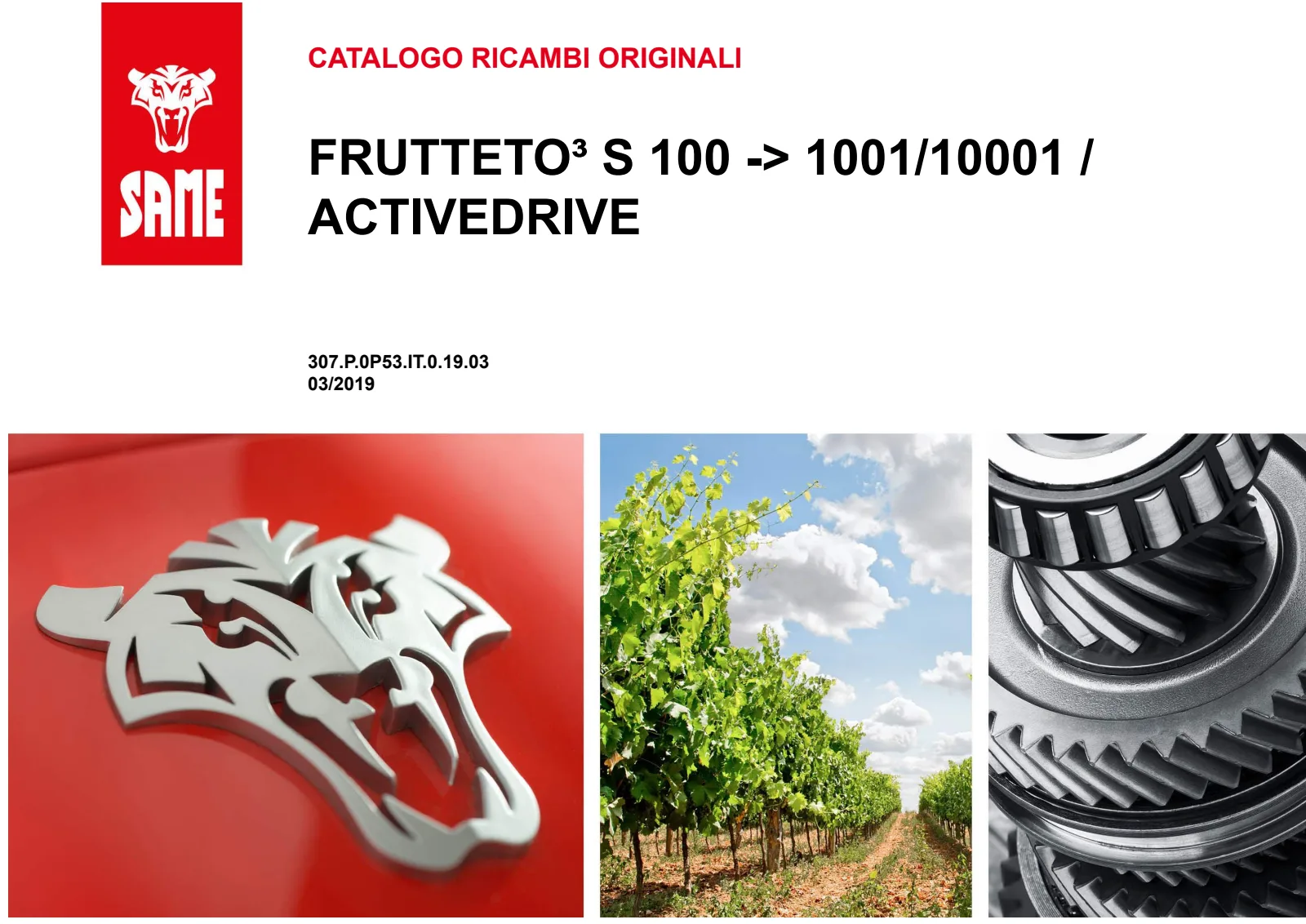 Catalogo ricambi: FRUTTETO³ S 100 ACTIVEDRIVE → ZKDP5302W0TS1001 / 10001