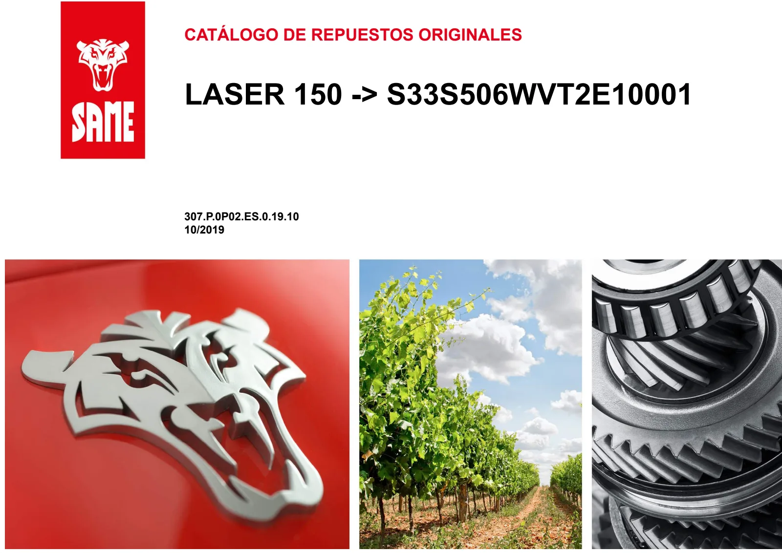 Catálogo de repuestos: LASER 150 → S33S506WVT2E10001