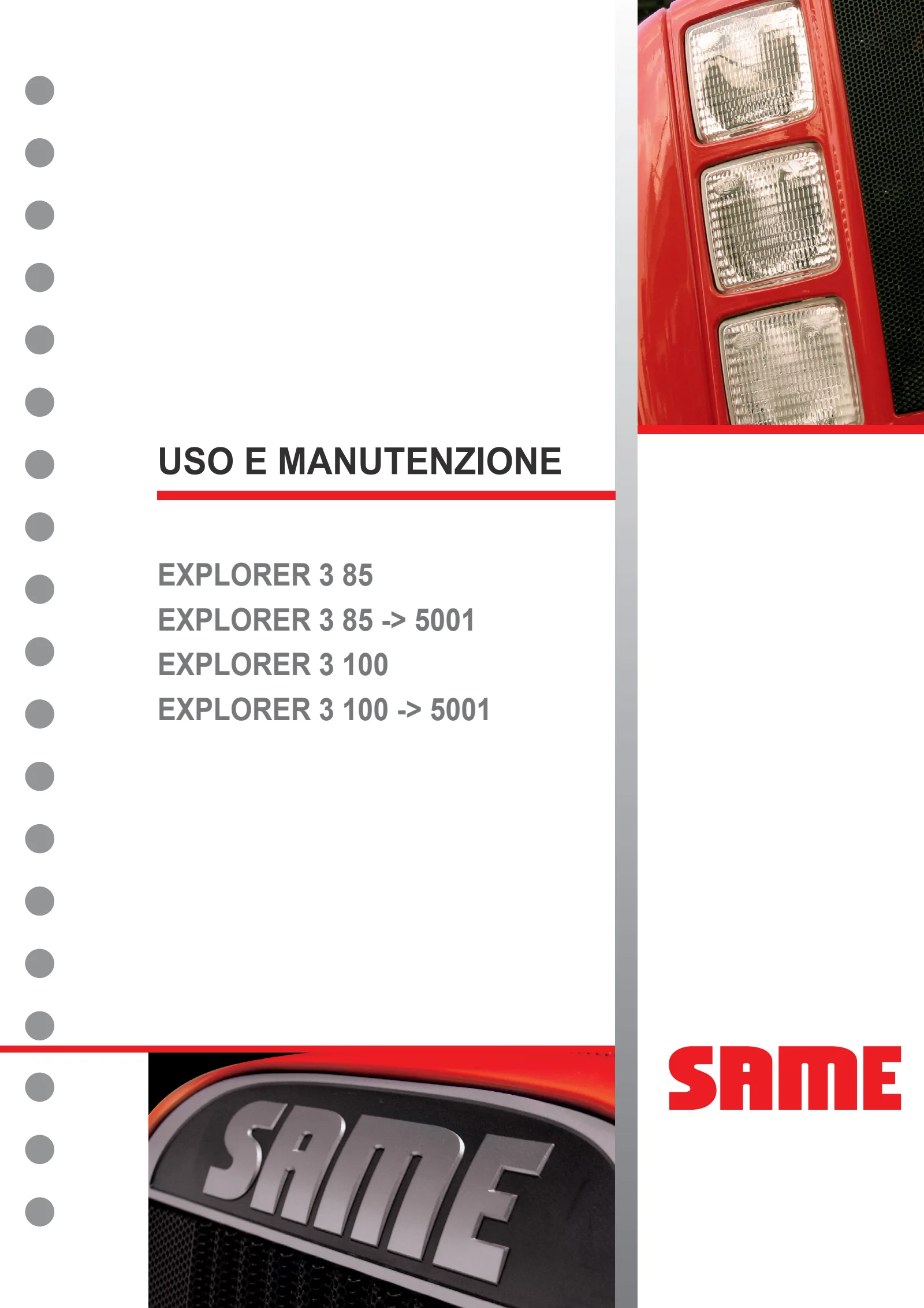 Manuale operatore: EXPLORER³ 85 → S14S804WVT1001 – manual cover