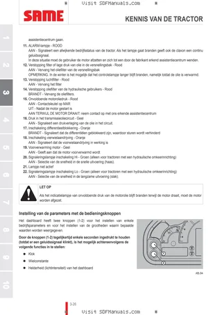 Bedieningshandleiding: EXPLORER³ 85 → S14S804WVT1001 – sample manual page 1