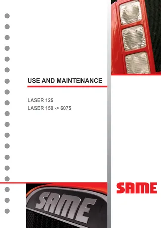 Operator's manual: LASER 125 → S33S256WT1001 – manual cover