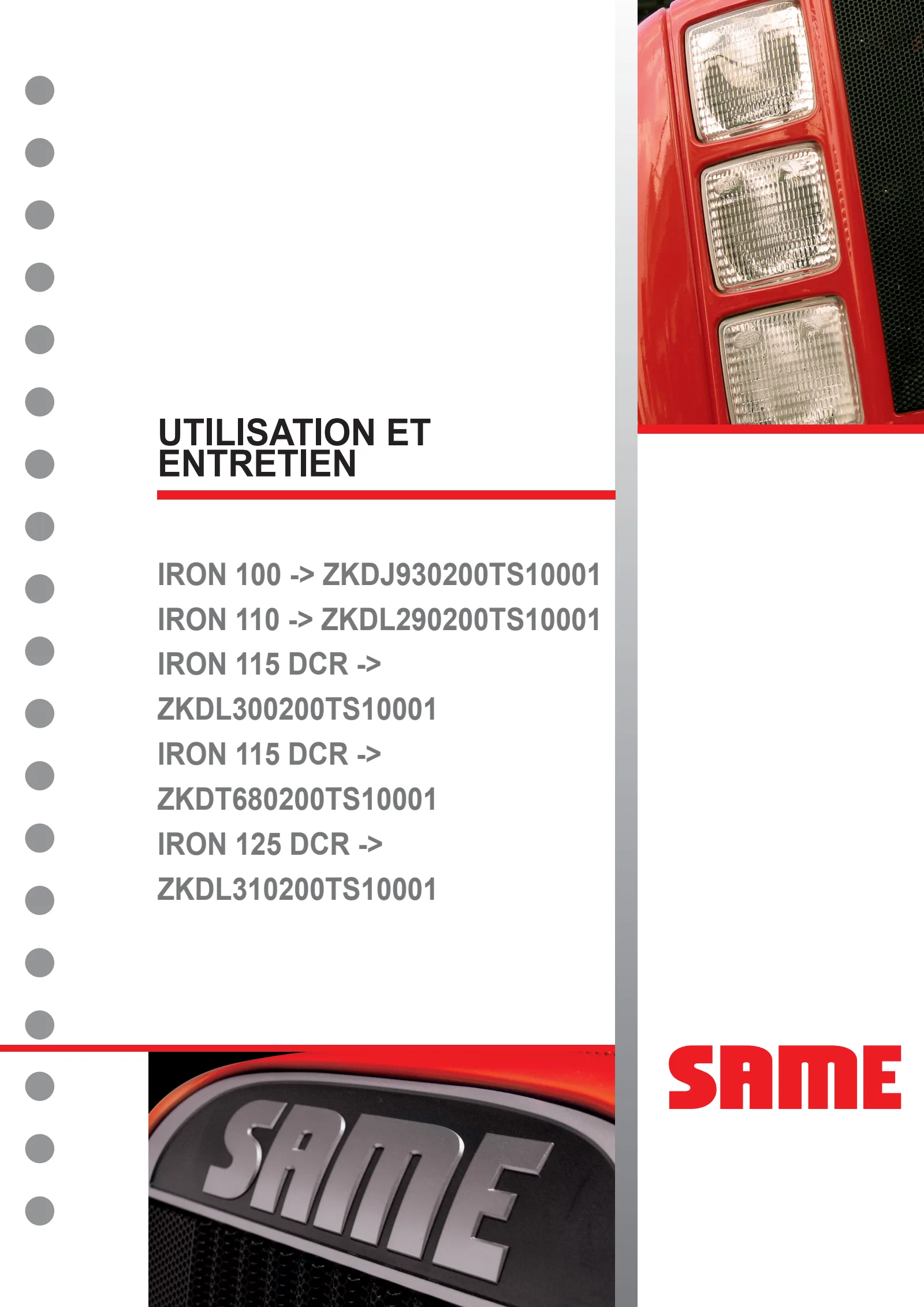Manuel de l'utilisateur: IRON 100 → ZKDJ930200TS10001 – manual cover