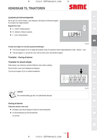 Betjeningshåndbog: EXPLORER³ 85 → ZKDL1302W0TS16001 – sample manual page 1