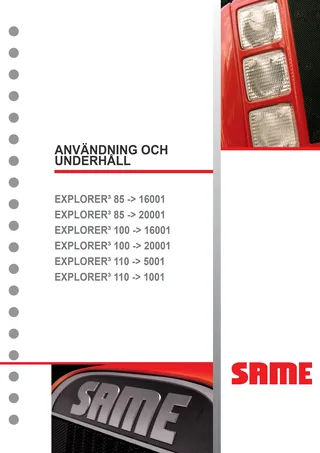Förarhandbok: EXPLORER³ 85 → ZKDL1302W0TS16001 – manual cover